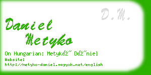 daniel metyko business card